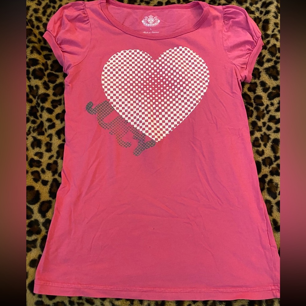 Juicy Couture vintage Pink Heart  T-Shirt